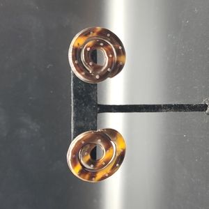 William Spratling Tortoise Shell Love Knot Earrings 1960's Vintage